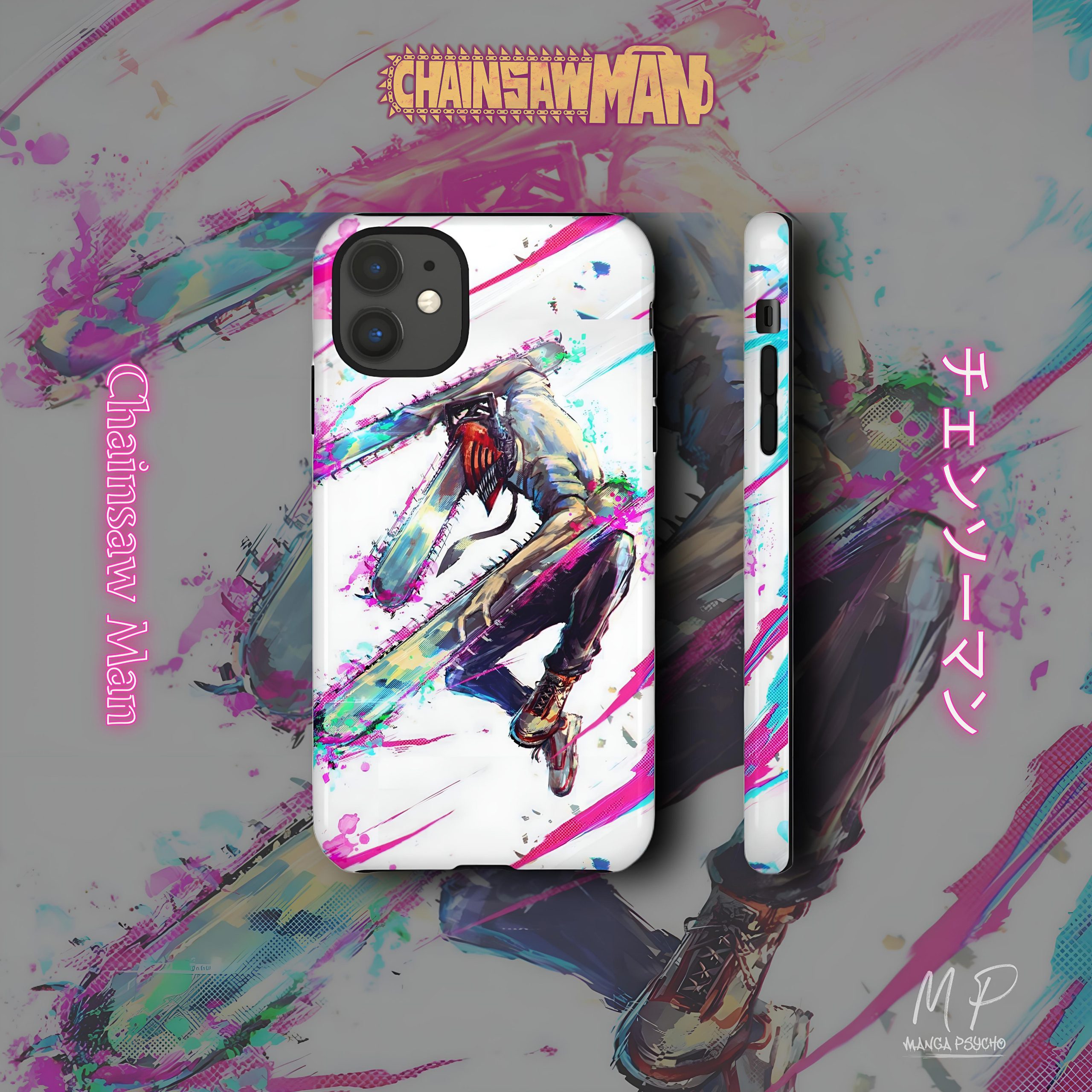 Chainsaw Man Iconic Phone Case: Unleash Demonic Style with this Devilishly Cool Accessory!