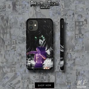 Eren Yeager Stylish Phone Case: Embrace the Exclusive Titan-Shifting Elegance for Your Device!