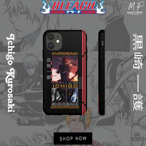 Ichigo Emblem Phone Case: Display Your Soul Reaper Allegiance with this Exclusive Striking Accessory!