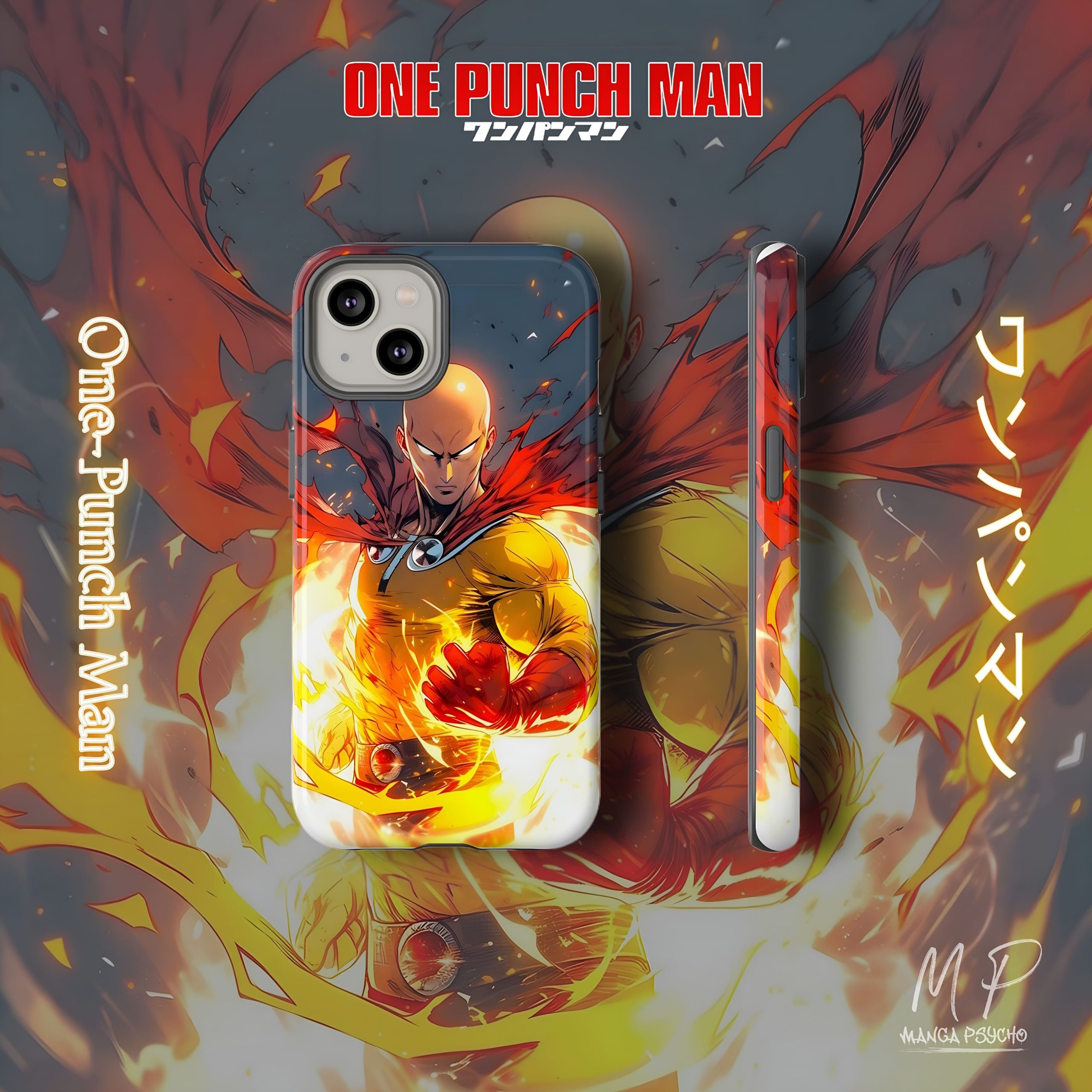 Saitama Exclusive Phone Case: Elevate Your Style with this Limited Edition One Punch Man Accessory!