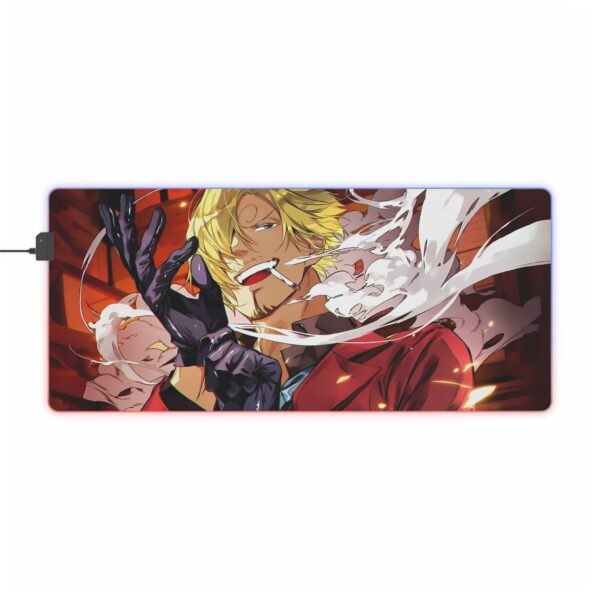 Sanji LED Gaming Mouse Pad: Ignite Your Setup with the Black Leg's Style! - Image 14