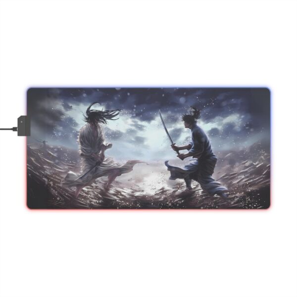 Sasaki Kojiro vs Musashi Miyamoto LED Gaming Mouse Pad: Illuminate the Duel of Legends