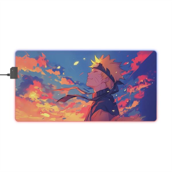 Naruto Peaceful LED Gaming Mouse Pad: Illuminate Your Desk with Serenity