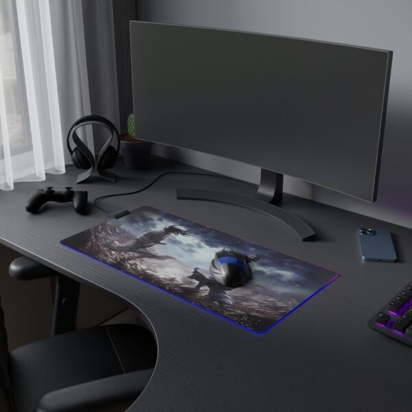 Sasaki Kojiro vs Musashi Miyamoto LED Gaming Mouse Pad: Illuminate the Duel of Legends - Image 5