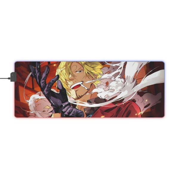 Sanji LED Gaming Mouse Pad: Ignite Your Setup with the Black Leg's Style! - Image 10