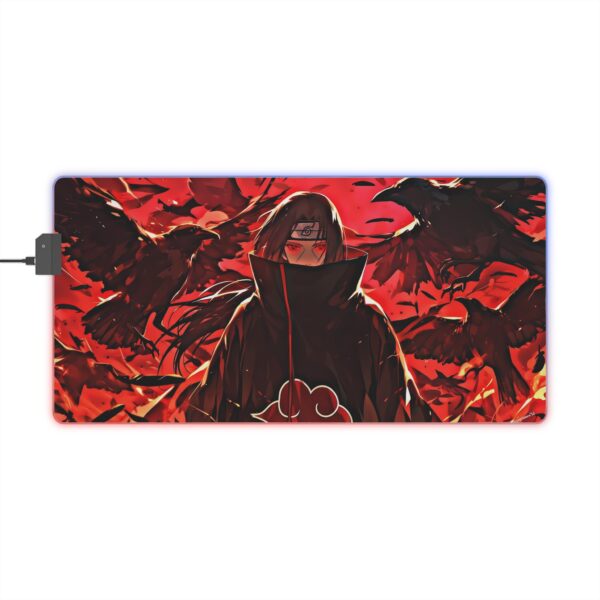 Itachi Uchiha LED Gaming Mouse Pad: Illuminate the Legacy of the Sharingan