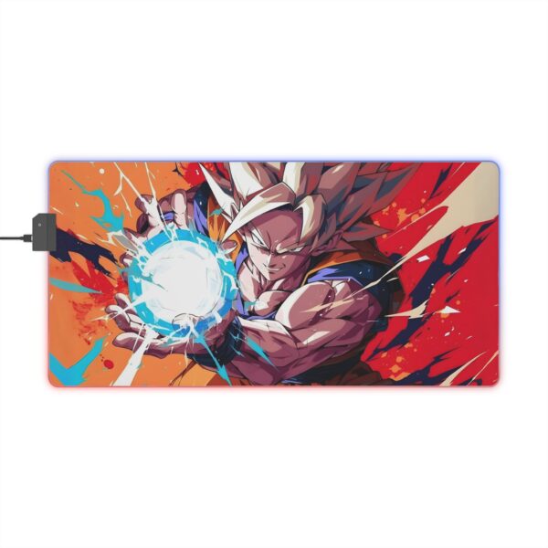 Goku Kamehameha LED Gaming Mouse Pad: Light Up Your Battles!