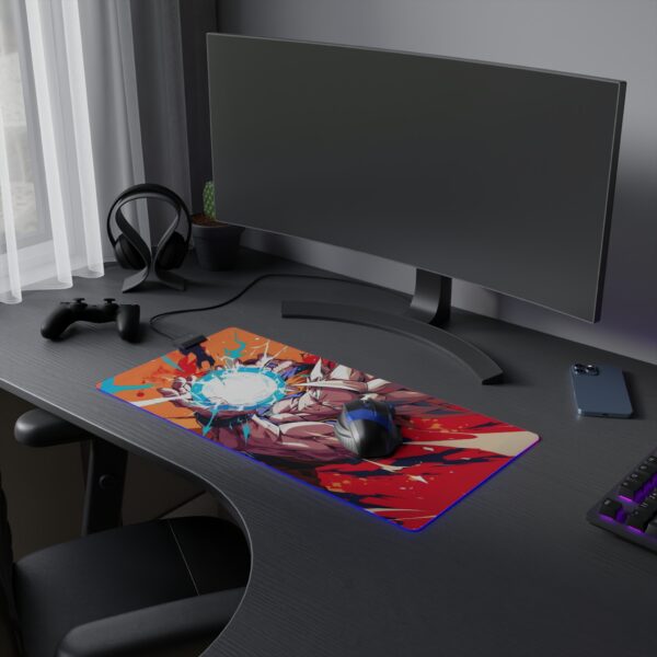 Goku Kamehameha LED Gaming Mouse Pad: Light Up Your Battles! - Image 5