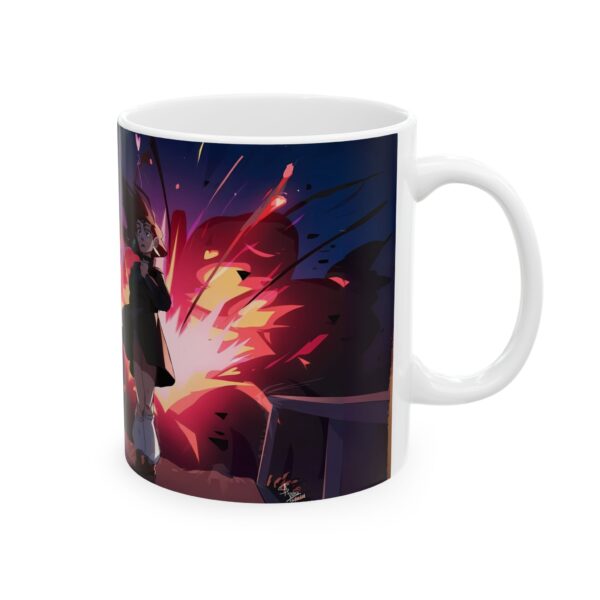 Okarun & Momo Ayase Dandadan Coffee Mug: Sip with the Spirit of Adventure and Power - Image 3