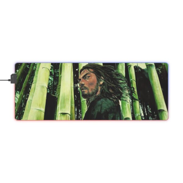 Miyamoto Musashi Peaceful LED Gaming Mouse Pad: Illuminate Your Path with Samurai Serenity - Image 10