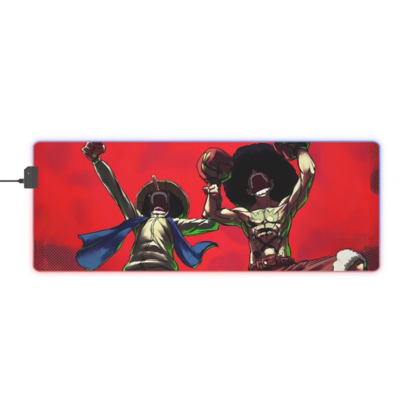 Afro Luffy and Usopp LED Gaming Mouse Pad: Power Up Your Gaming Setup! - Image 10