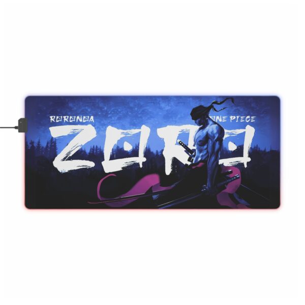 Roronoa Zoro LED Gaming Mouse Pad: Wield the Power of the Pirate Hunter! - Image 14