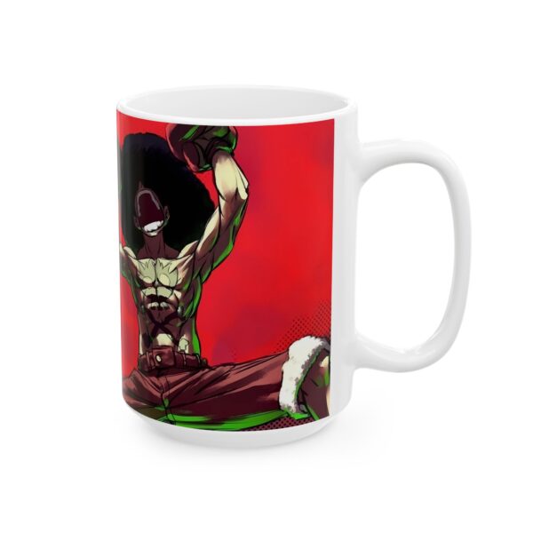 Afro Luffy Coffee Mug: Drink Up with the Champion’s Spirit - Image 7