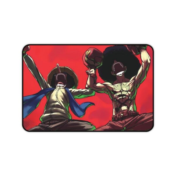 Afro Luffy and Usopp Mouse Pad: Add a Touch of Adventure to Your Desk!