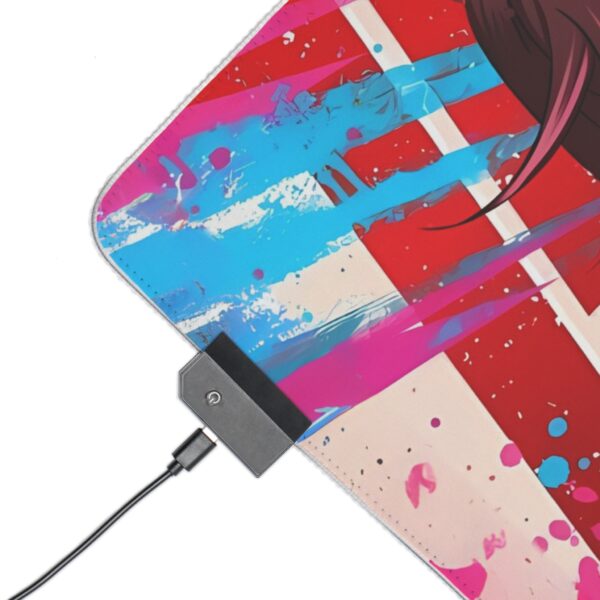 Ken Takakura & Momo Ayase Dandadan LED Gaming Mouse Pad: Light Up Your Supernatural Adventures - Image 2