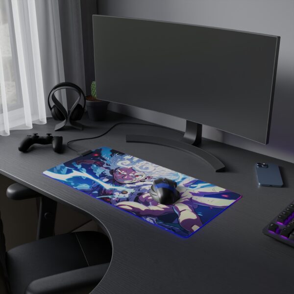 Luffy Gear 5 LED Gaming Mouse Pad: Bring the Power of Joy Boy to Your Desk! - Image 5