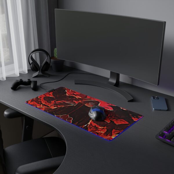 Itachi Uchiha LED Gaming Mouse Pad: Illuminate the Legacy of the Sharingan - Image 5