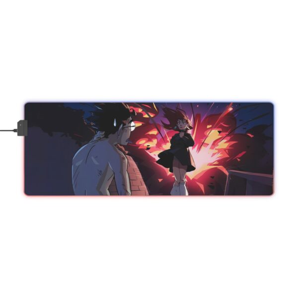 Okarun & Momo Ayase Dandadan LED Gaming Mouse Pad: Light Up the Supernatural Chaos - Image 10