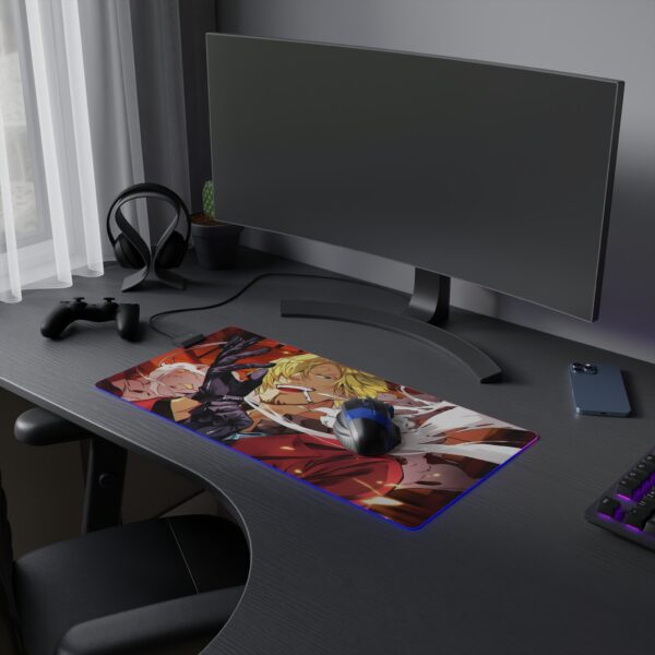 Sanji LED Gaming Mouse Pad: Ignite Your Setup with the Black Leg's Style! - Image 5