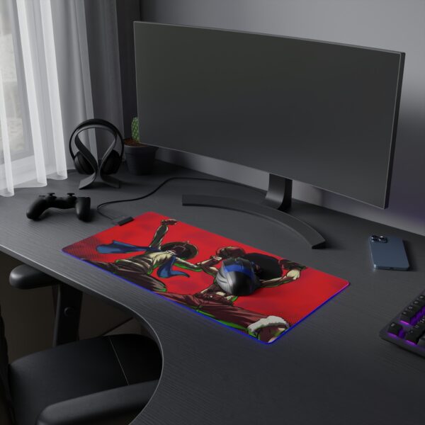 Afro Luffy and Usopp LED Gaming Mouse Pad: Power Up Your Gaming Setup! - Image 5