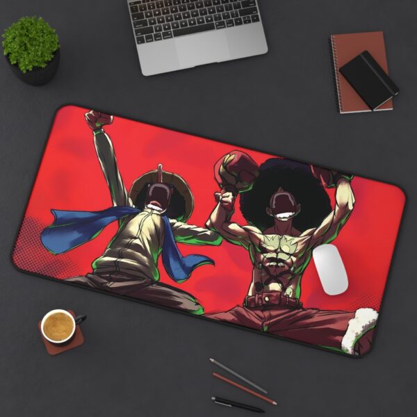 Afro Luffy and Usopp Mouse Pad: Add a Touch of Adventure to Your Desk! - Image 12