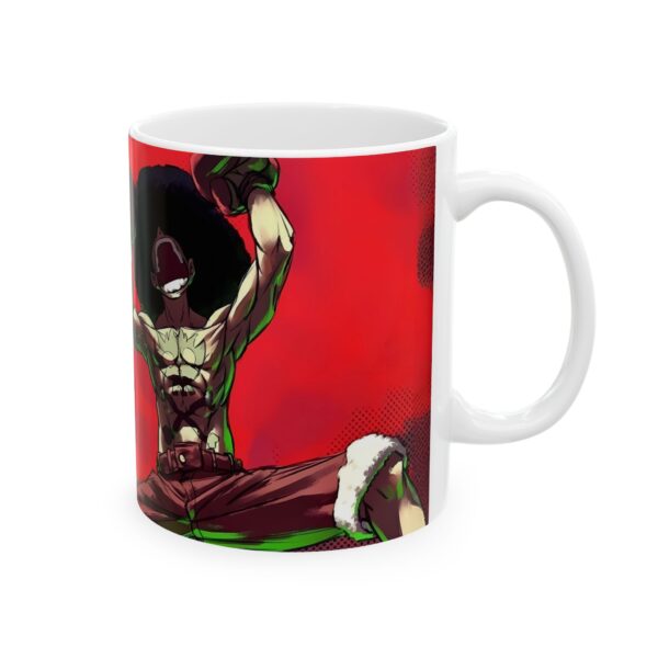 Afro Luffy Coffee Mug: Drink Up with the Champion’s Spirit - Image 3