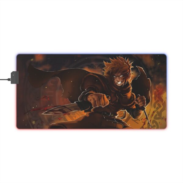 Vinland Saga Thorfinn Fight LED Gaming Mouse Pad: Unleash the Warrior's Spirit on Your Desk