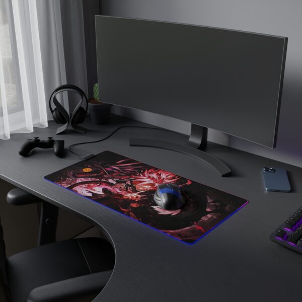 Goku Black LED Gaming Mouse Pad: Illuminate Your Gaming Experience - Image 5