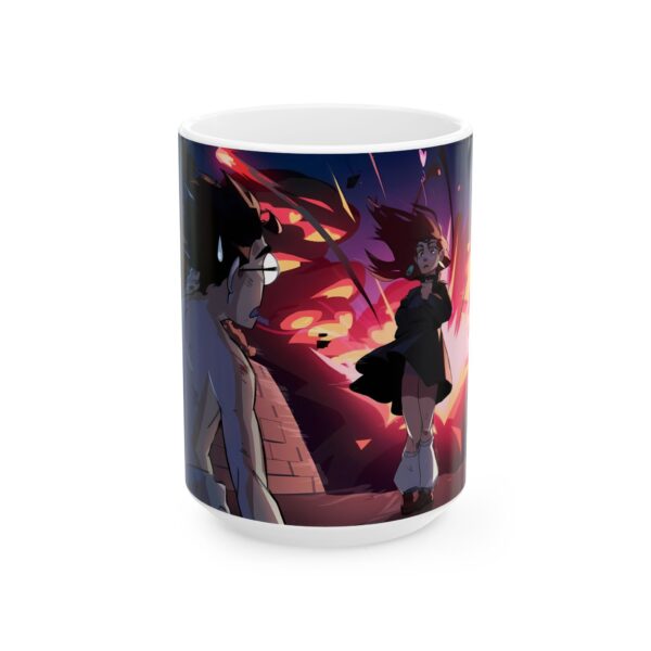 Okarun & Momo Ayase Dandadan Coffee Mug: Sip with the Spirit of Adventure and Power - Image 5