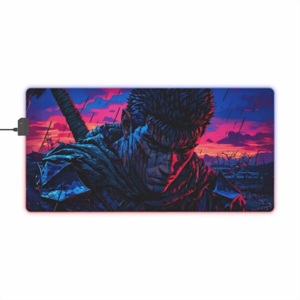 Guts Berserk Fight LED Gaming Mouse Pad – Unleash the Power of the Black Swordsman! - Image 6