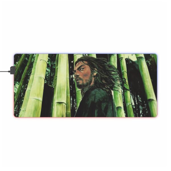 Miyamoto Musashi Peaceful LED Gaming Mouse Pad: Illuminate Your Path with Samurai Serenity - Image 14