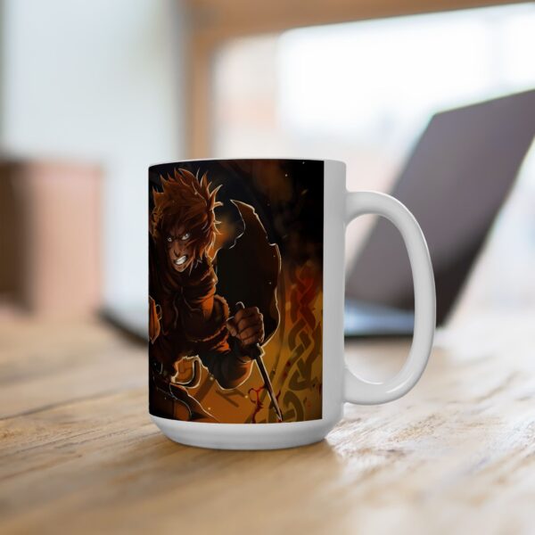 Vinland Saga Thorfinn Fight Coffee Mug: Fuel Your Day with the Spirit of a Viking Warrior - Image 8