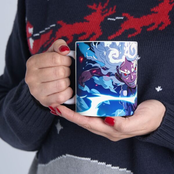 Luffy Gear 5 Coffee Mug: Embrace the Power of the Sun God - Image 4