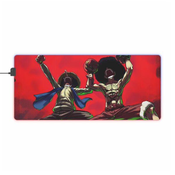 Afro Luffy and Usopp LED Gaming Mouse Pad: Power Up Your Gaming Setup! - Image 14