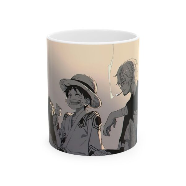 Luffy x Zoro x Sanji Coffee Mug: Unite the Power of the Straw Hat Trio